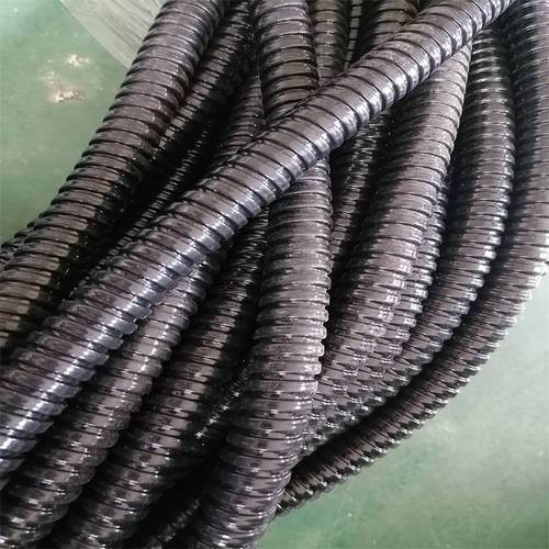平坝区厂房设备护线用热镀锌穿线蛇皮管dn20灰色阻燃包塑蛇皮管电缆护